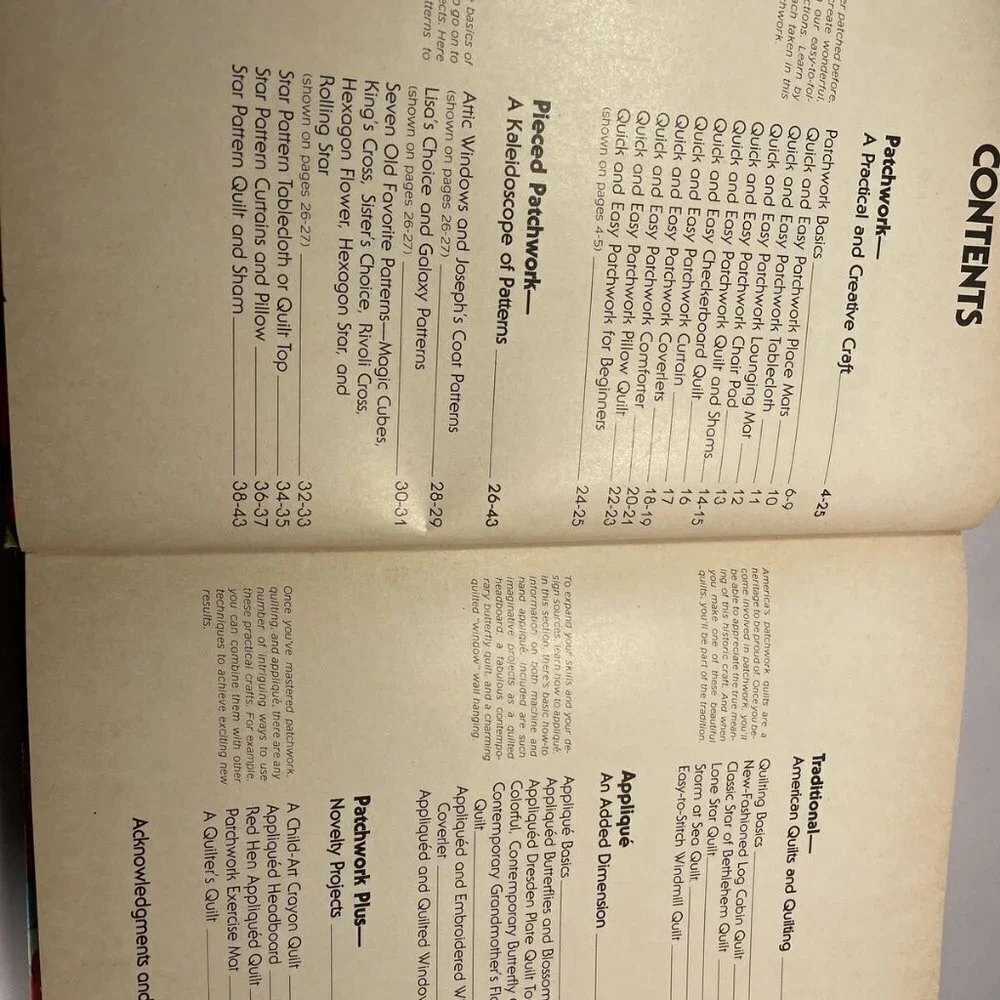 VTG Better Homes and Gardens book PATCHWORK & QUILTING hardcover 1980